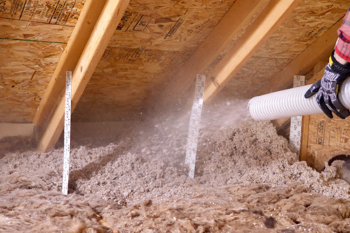 Blown-in insulation