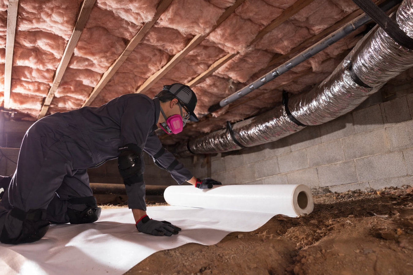 Vapor barrier installation in Hemet, CA